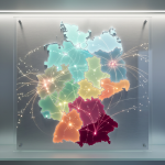 Infografik zur bevölkerung mit migrationshintergrund in deutschen Bundesländern.